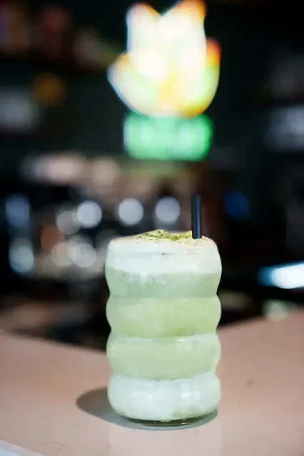 Cremiger Matcha Latte im The Leaf